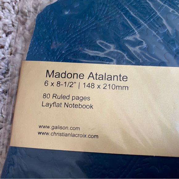 Christian Lacroix Paris Madone Atalante A5 8 X 6 Softcover Layflat Notebook NEW - Picture 5 of 5
